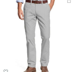 Tommy Hilfiger Gray Stretch Straight Leg Chino Pants Size Men's 36Wx34L